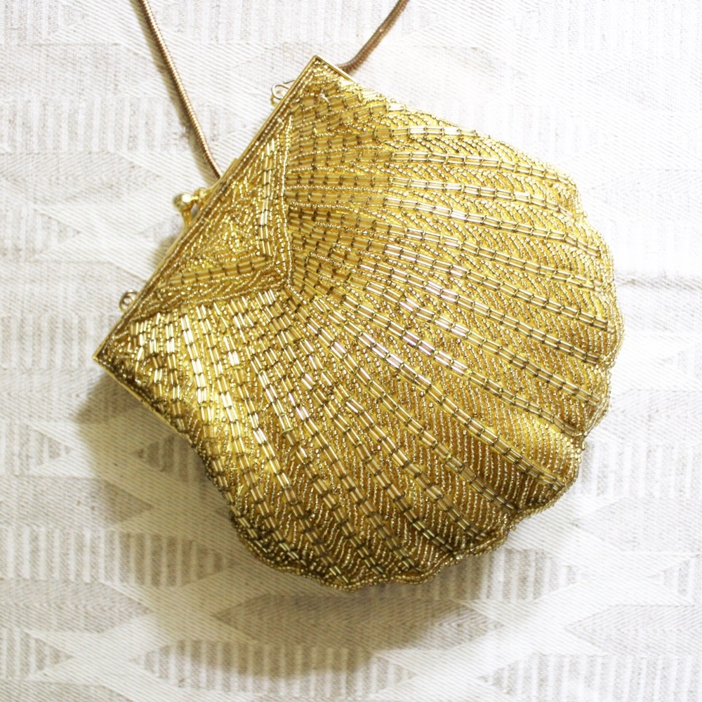Vintage Carla Marchi Glass Beaded Purse - Picture 1 of 4